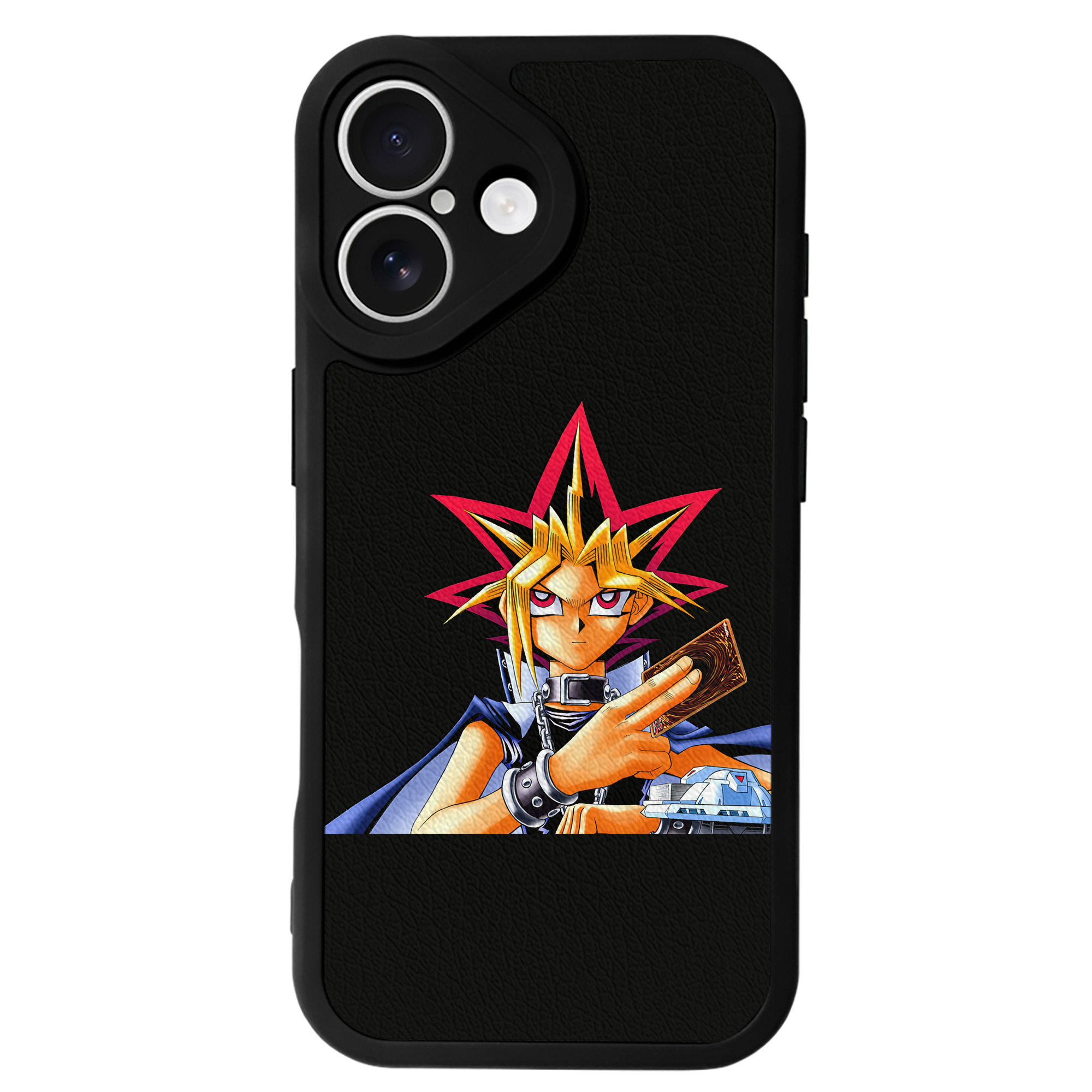 遊☆戯☆王 Yu-Gi-Oh! 【iPhone 16シリーズ対応】シリコンスマホケース（レザー調） 材質：シリコン